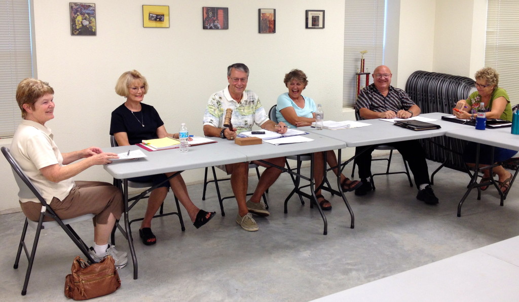 L-R: Susan Garry, Barbara Piper, Jack Piper, Karen Marosko, Eldridge Tidwell, Susan Schmidt (September 12, 2013)